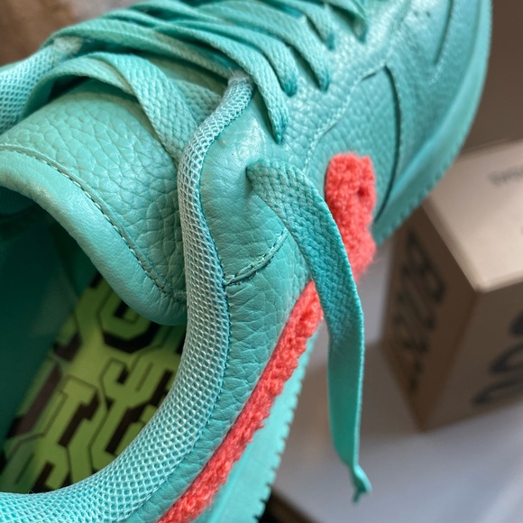 John Geiger Gf-01 peppled leather teal/orange - Picture 3 of 12